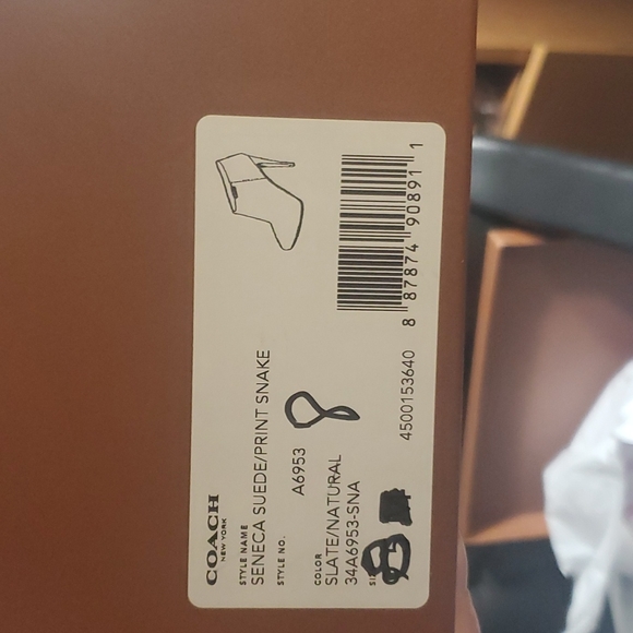 Coach Senca Snake Ankle Bootie Heels - Picture 7 of 9